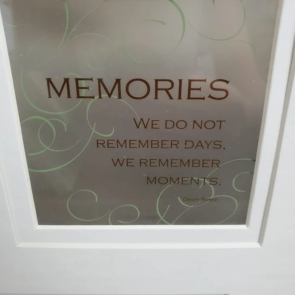 Papyrus Espresso Wood 5 Opening Collage Photo Frame Memories Quote 616304